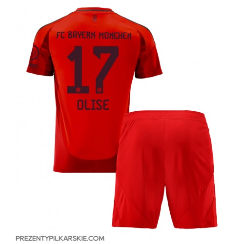 Stroje piłkarskie Bayern Munich Michael Olise #17 Koszulka Podstawowej dla dzieci 2024-25 Krótki Rękaw (+ szorty)